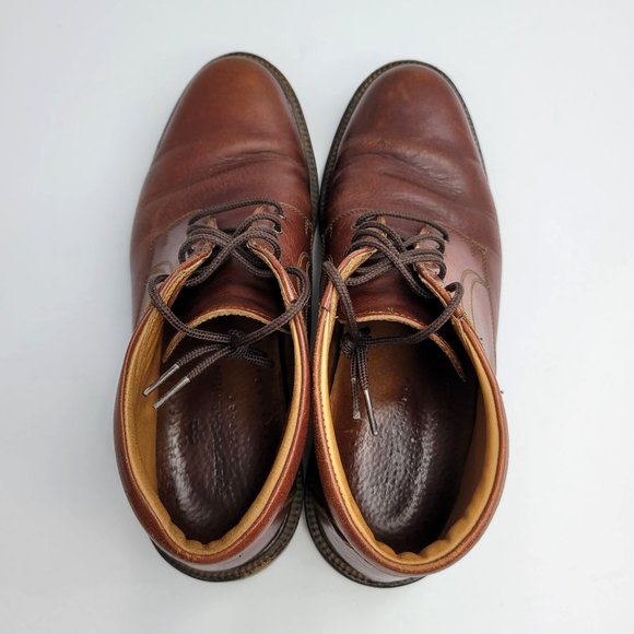 Johnston & Murphy Red Pebble Leather Chukka Boots Men's Brown 20-3420 US Size 9M - Picture 5 of 8